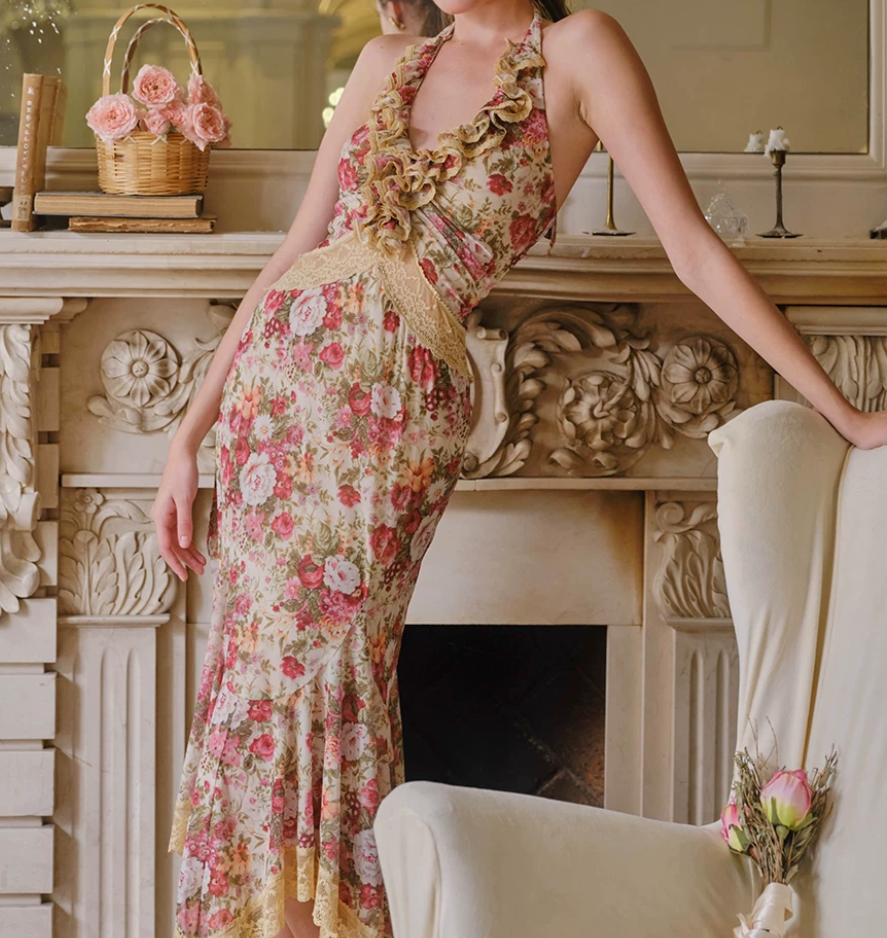 Robe de bal de princesse bustier à volants en satin long, robe de soirée C8117