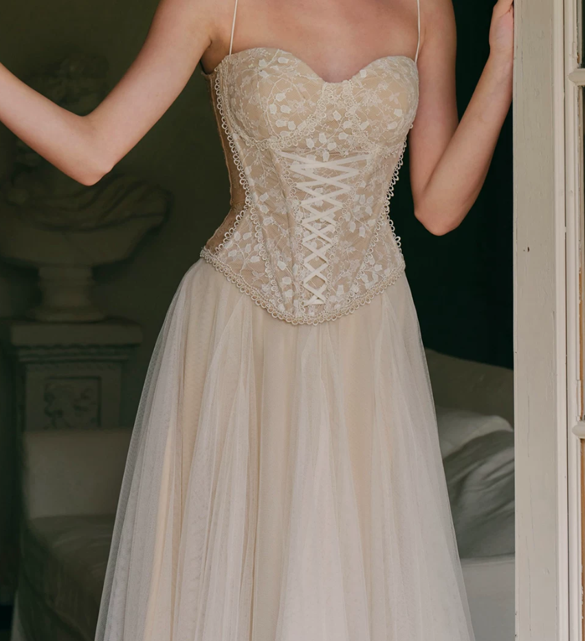 Robe de bal de princesse bustier à volants en satin long, robe de soirée C8117