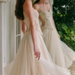 Robe de bal de princesse bustier à volants en satin long, robe de soirée C8117