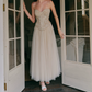 Robe de bal de princesse bustier à volants en satin long, robe de soirée C8117