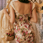 Robe de bal de princesse bustier à volants en satin long, robe de soirée C8117