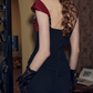 Robe de bal de princesse bustier à volants en satin long, robe de soirée C8117