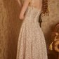Romantic Spaghetti Straps Beige Prom Dress Lace A-Line Evening Dress C8675
