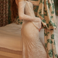 Robe de bal de princesse bustier à volants en satin long, robe de soirée C8117