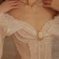 Robe de bal de princesse bustier à volants en satin long, robe de soirée C8117
