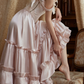 Adorable Spaghetti Straps Beading Pink Prom Dress Jacquard Bodice A-Line Evening Dress C8680