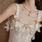 Adorable Spaghetti Straps Beading Pink Prom Dress Jacquard Bodice A-Line Evening Dress C8680