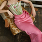 Robe de bal de princesse bustier à volants en satin long, robe de soirée C8117