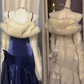 Robe de bal de princesse bustier à volants en satin long, robe de soirée C8117