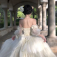 Adorable Strapless Appliques Homecoming Dress Bows Short Sleeve A-Line Birthday Dress C8687
