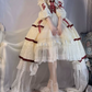 Charming Off-Shoulder Ivory Homecoming Dress Ruffles Bows Short Sleeve A-Line Birthday Dress C8689