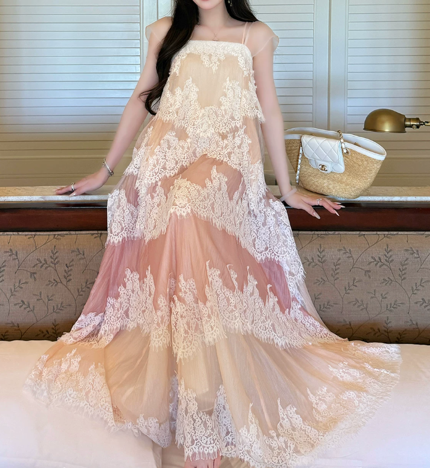 Robe de bal de princesse bustier à volants en satin long, robe de soirée C8117