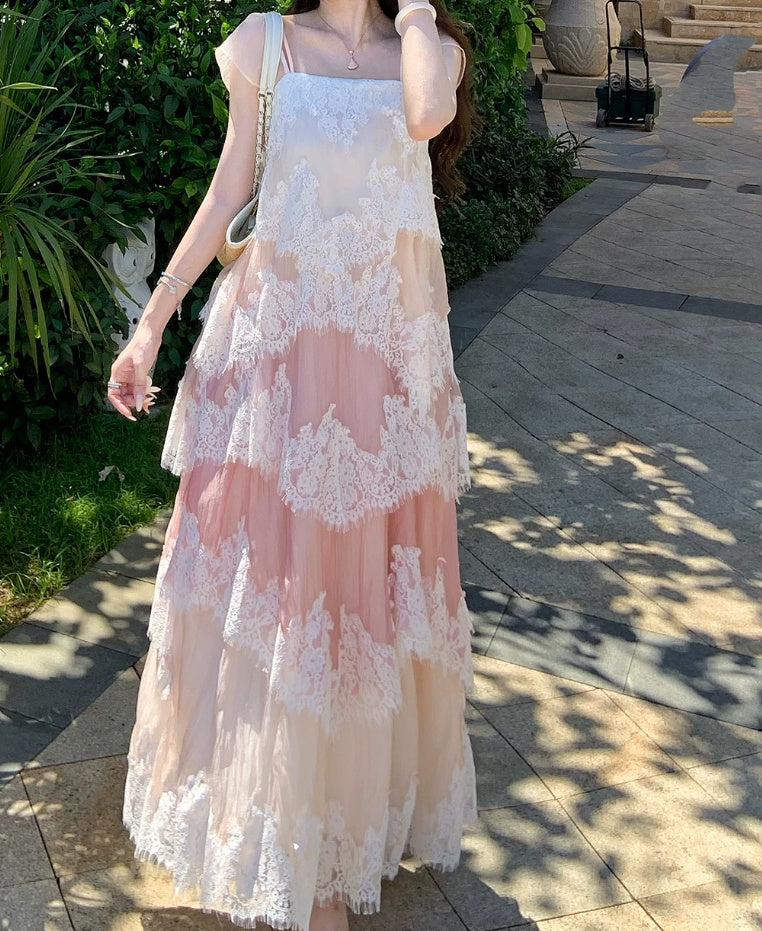 Robe de bal de princesse bustier à volants en satin long, robe de soirée C8117
