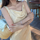 Lustrous Ruched Collar Prom Dress Ivory Jaquard Sheath Evening Dress C8696