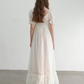Robe de bal de princesse bustier à volants en satin long, robe de soirée C8117