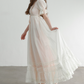 Robe de bal de princesse bustier à volants en satin long, robe de soirée C8117