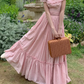 Robe de bal de princesse bustier à volants en satin long, robe de soirée C8117
