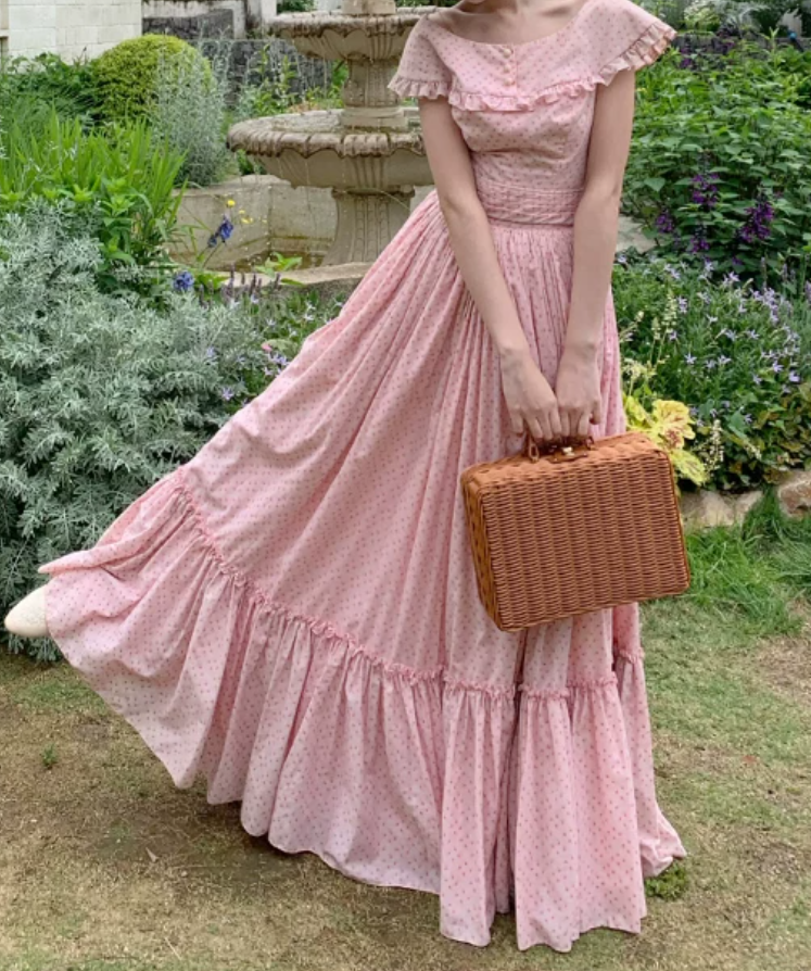 Robe de bal de princesse bustier à volants en satin long, robe de soirée C8117