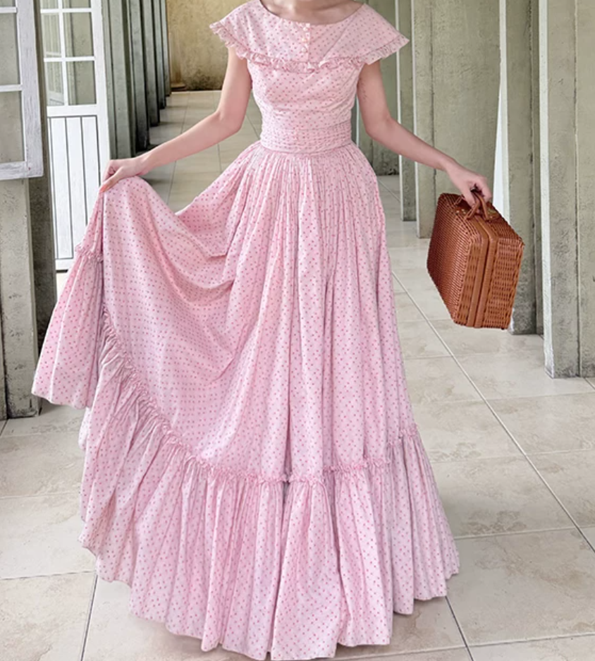 Robe de bal de princesse bustier à volants en satin long, robe de soirée C8117