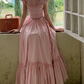 Robe de bal de princesse bustier à volants en satin long, robe de soirée C8117