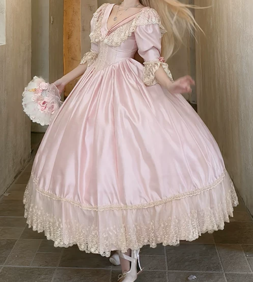 Robe de bal de princesse bustier à volants en satin long, robe de soirée C8117