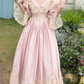 Robe de bal de princesse bustier à volants en satin long, robe de soirée C8117