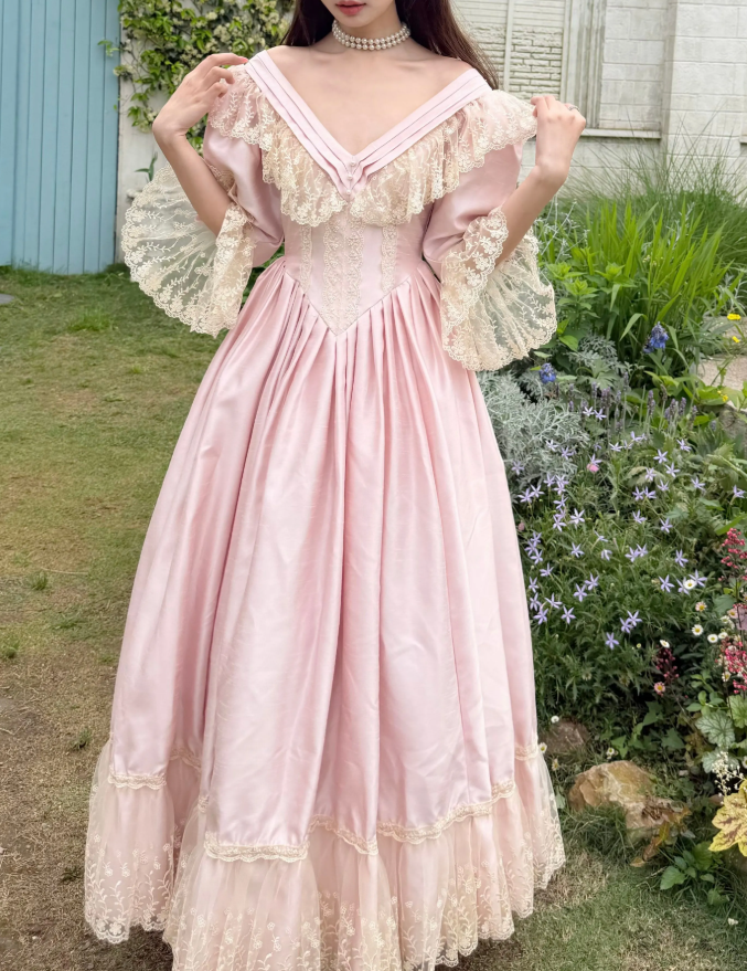 Robe de bal de princesse bustier à volants en satin long, robe de soirée C8117