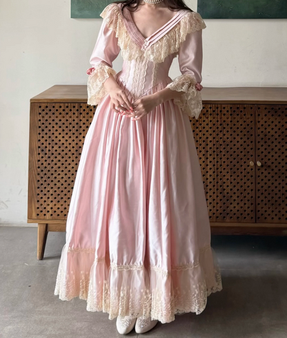Robe de bal de princesse bustier à volants en satin long, robe de soirée C8117