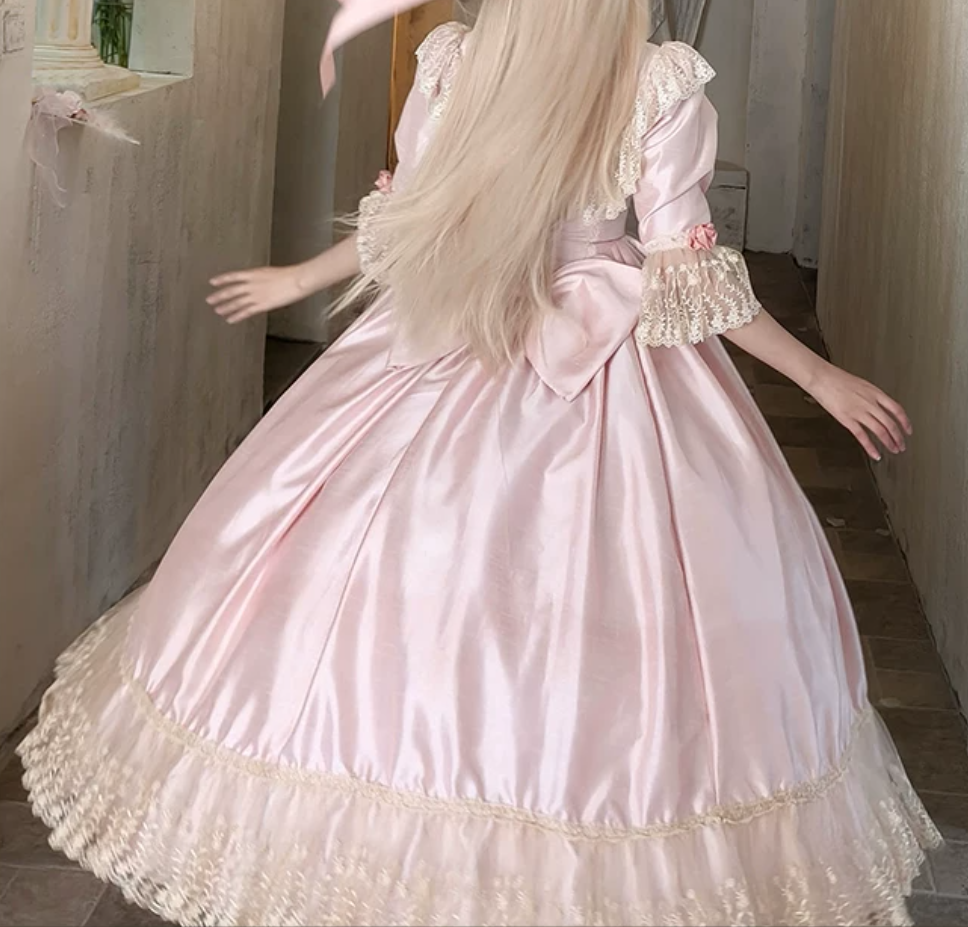 Robe de bal de princesse bustier à volants en satin long, robe de soirée C8117