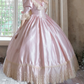 Robe de bal de princesse bustier à volants en satin long, robe de soirée C8117