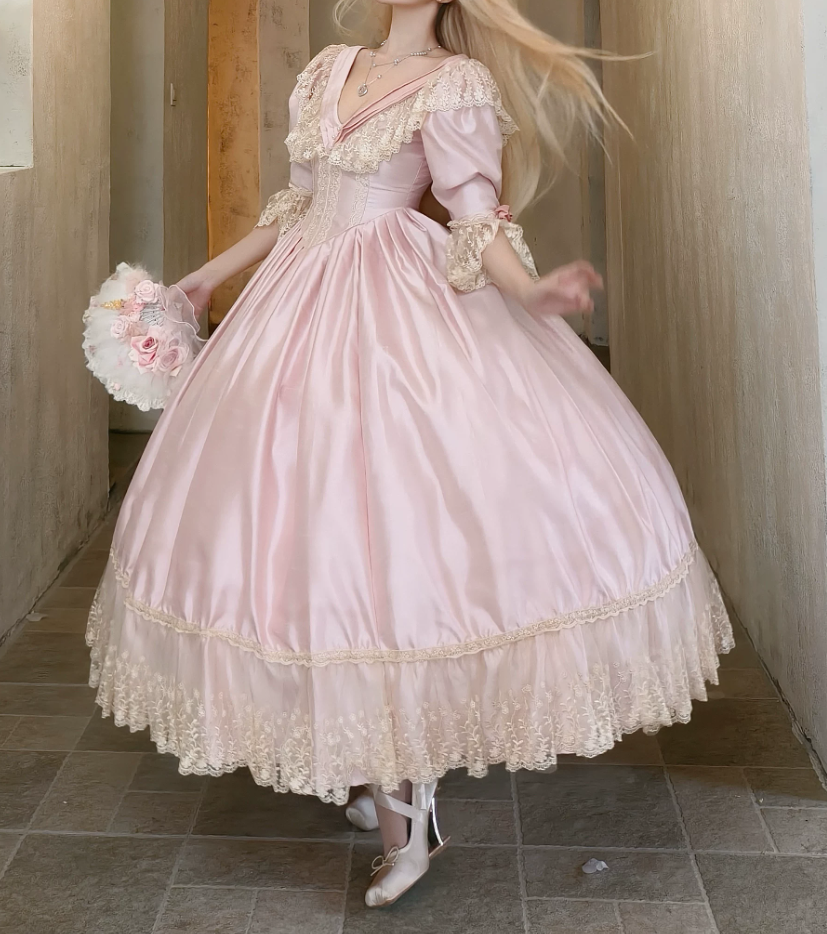 Robe de bal de princesse bustier à volants en satin long, robe de soirée C8117