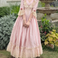 Robe de bal de princesse bustier à volants en satin long, robe de soirée C8117