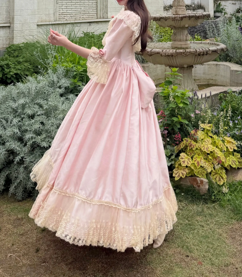 Robe de bal de princesse bustier à volants en satin long, robe de soirée C8117