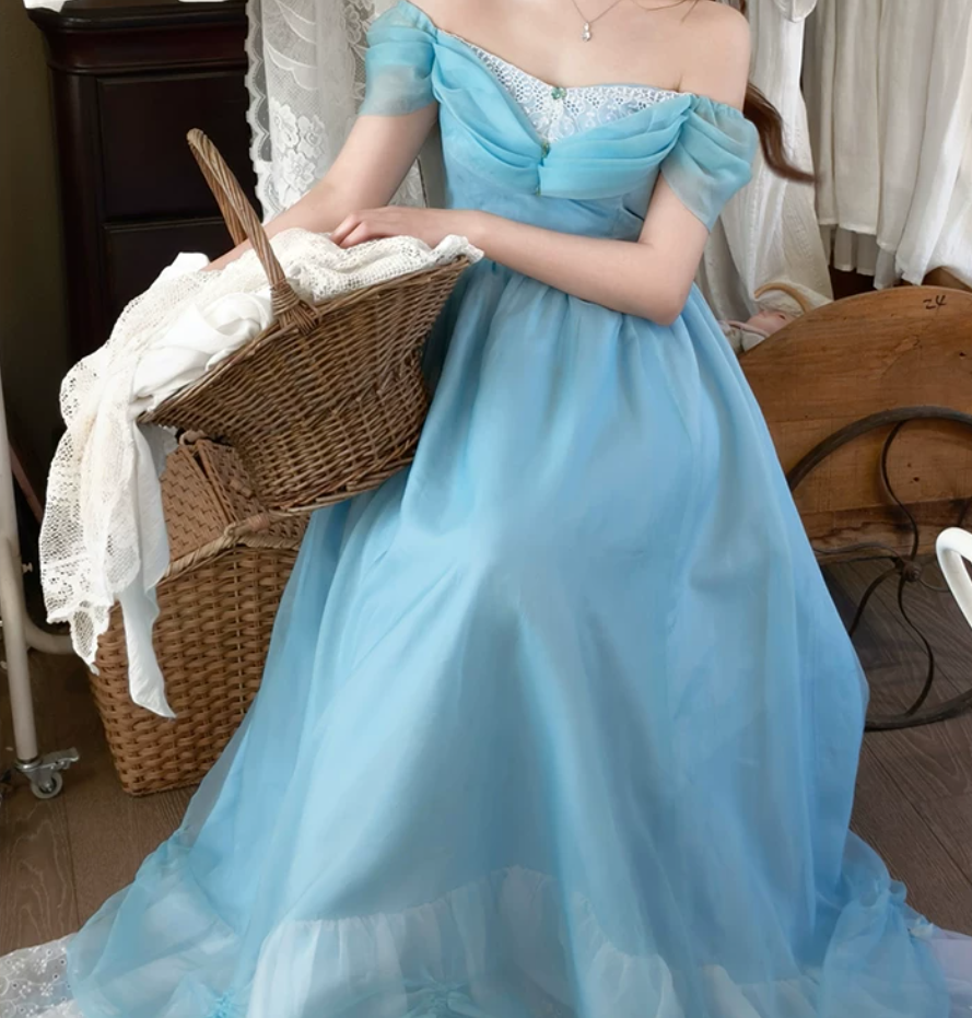 Robe de bal de princesse bustier à volants en satin long, robe de soirée C8117