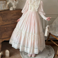 Robe de bal de princesse bustier à volants en satin long, robe de soirée C8117