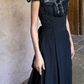 Robe de bal de princesse bustier à volants en satin long, robe de soirée C8117