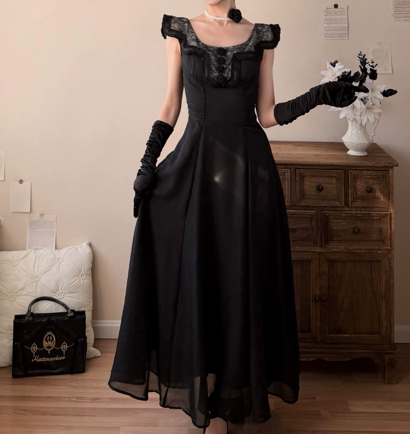 Robe de bal de princesse bustier à volants en satin long, robe de soirée C8117
