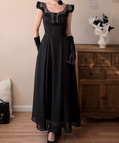 Robe de bal de princesse bustier à volants en satin long, robe de soirée C8117