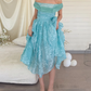 Mini robe de soirée en satin, sans bretelles, sans manches, ligne a, simple, C899
