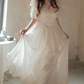 Robe de bal de princesse bustier à volants en satin long, robe de soirée C8117