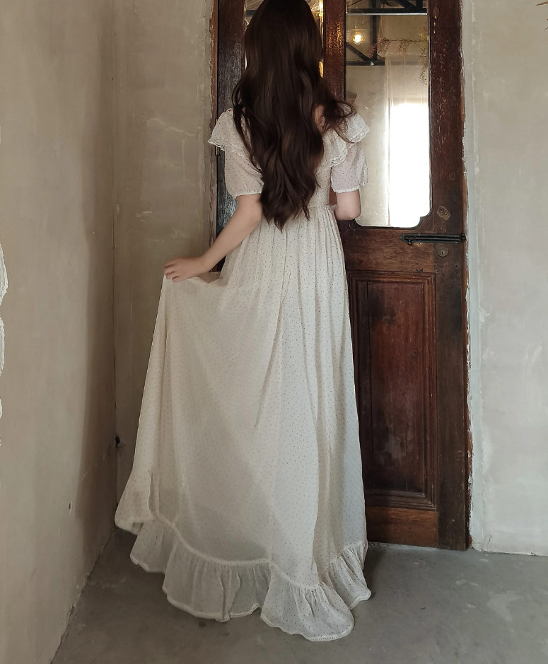 Robe de bal de princesse bustier à volants en satin long, robe de soirée C8117