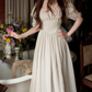 Robe de bal de princesse bustier à volants en satin long, robe de soirée C8117