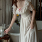 Robe de bal de princesse bustier à volants en satin long, robe de soirée C8117