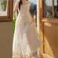 Robe de bal de princesse bustier à volants en satin long, robe de soirée C8117