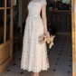Robe de bal de princesse bustier à volants en satin long, robe de soirée C8117