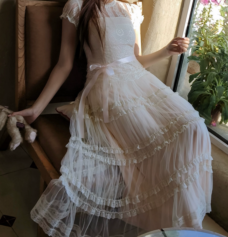 Robe de bal de princesse bustier à volants en satin long, robe de soirée C8117