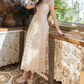 Robe de bal de princesse bustier à volants en satin long, robe de soirée C8117