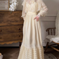 Robe de bal de princesse bustier à volants en satin long, robe de soirée C8117
