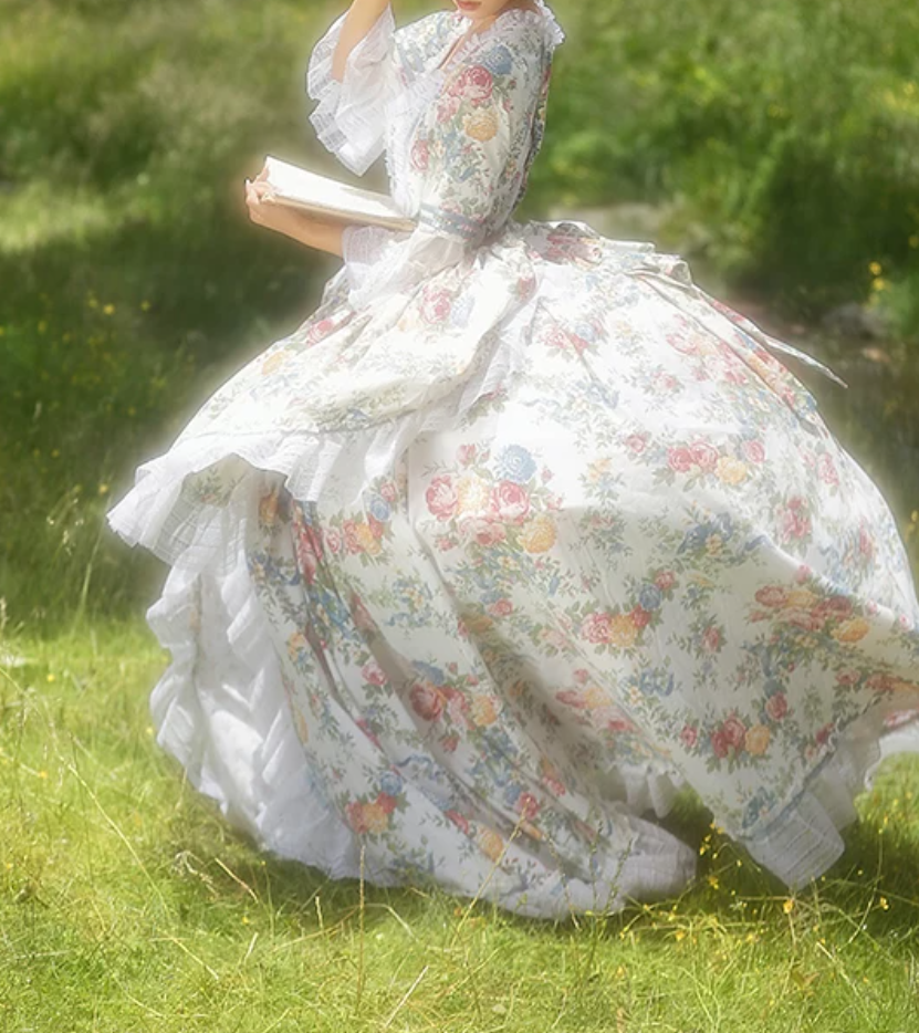 Robe de bal de princesse bustier à volants en satin long, robe de soirée C8117