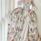 Robe de bal de princesse bustier à volants en satin long, robe de soirée C8117